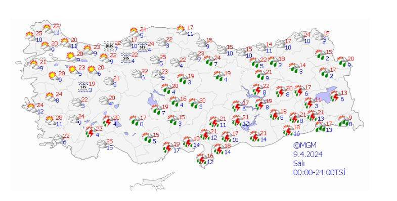 Sağanak yağış çok kuvvetli geliyor! Meteoroloji 15 ile sarı kodlu uyarı yaptı - Resim: 13